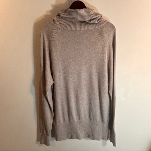 REISS Sz M Sweater Cowl Neck Raglan Sleeve Alpaca Wool Other Blend Ecru Cream - Picture 7 of 11